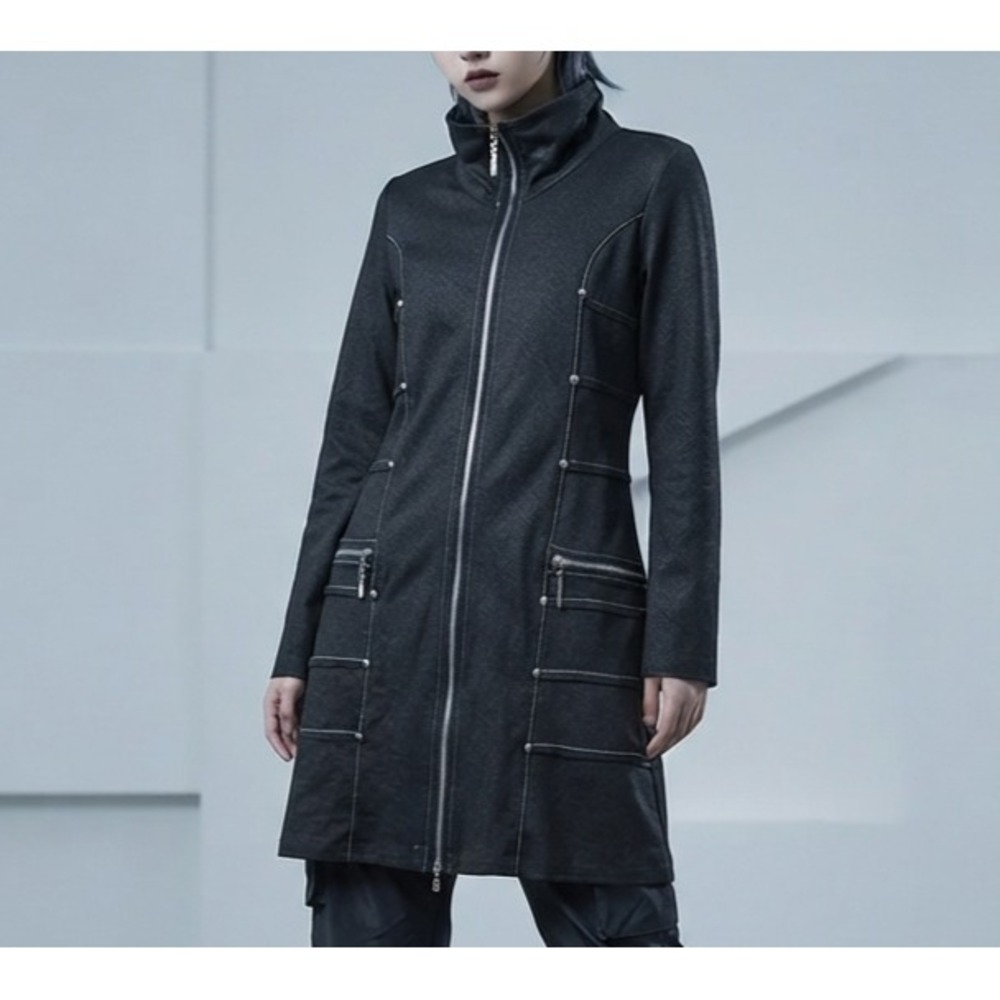 Dzhavael Couture Tunic Jacket Size S Techno Goth Darkwear Futuristic Streetwear
